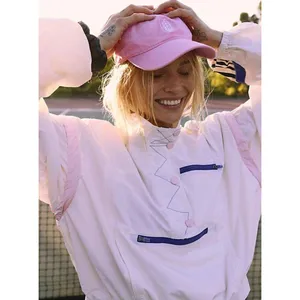 FREE PEOPLE Movement Track In Action Jacket in Ivory Combo Size Large thumbnail 9