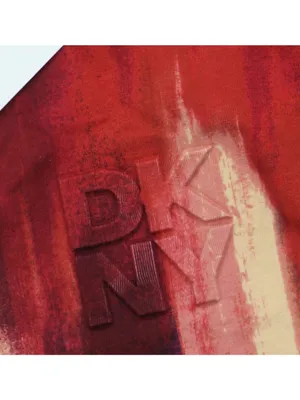 NWT DKNY Abstract-Print T-Shirt Logo P5EHXWNA June Brush Stroke Red Multi XS thumbnail 12