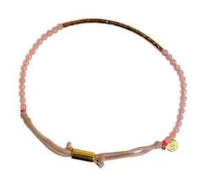 Gorjana Love Rose Quartz Power Gemstone Bracelet thumbnail 1