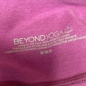 Beyond Yoga Women's Pink High Rise Workout Gym Athletic Leggings Pants Size M thumbnail 4