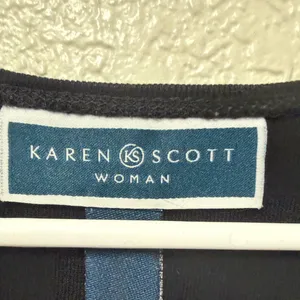 Karen Scott Women's Elegant Black Tank Top Size 2X thumbnail 4