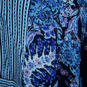 Free People Mix N Match Mixed Print Top Sz M thumbnail 5