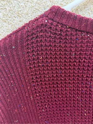 Large Michael Kors‎ sweater MK knit preppy sweater speckled color textured heavy thumbnail 5