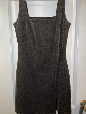 Forever 21 Black And Gold Sparkle Dress thumbnail 2