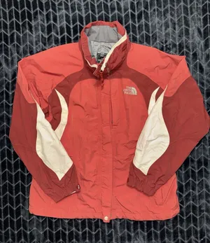 The North Face Women's Jacket Windbreaker Waterproof Lined Pink Hyvent Sz Large thumbnail 1