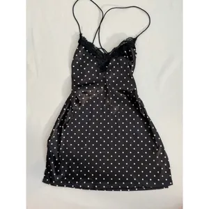 EDIKTED Lacey Backless Polka Dot Mini Dress size medium thumbnail 3