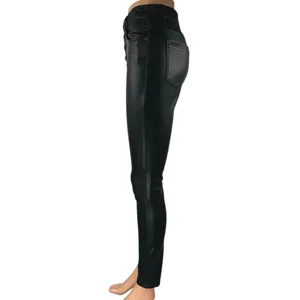 BlankNYC The Great Jones Black Faux Leather Skinny High Waist Trousers Pants 26 thumbnail 2