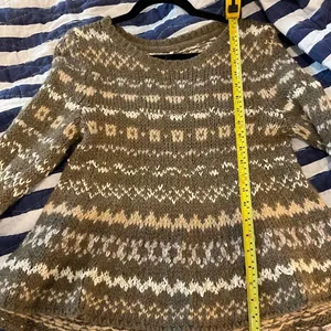 FREE PEOPLE Through the Storm Fair Isle Sweater Size S/P Small Medium Oversized thumbnail 3