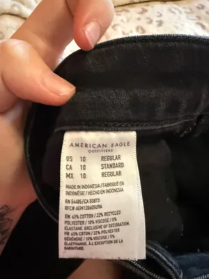 Black American Eagle Skinny Jeans thumbnail 7