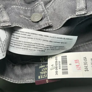 Hollister Denim Shorts High Rise Gray Wash Casual Everyday Size 24 Size‎ 0 thumbnail 4