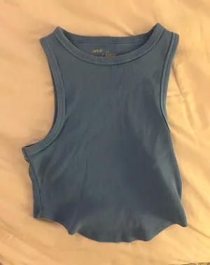 Aerie Blue Tank Top Ribbed thumbnail 1
