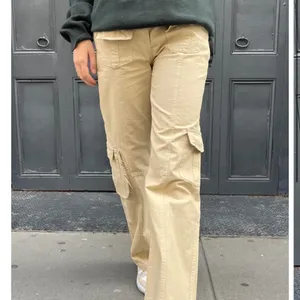 Brandy Melville Women's Cream and Tan Trousers thumbnail 5