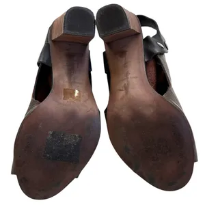 EUC Free People Leather Picture This Heels Size 9.5 thumbnail 8