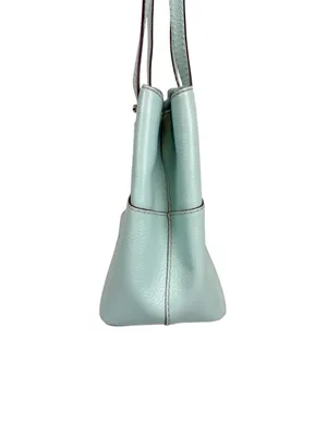 Kate Spade New York Gabriel Grand Street Bag‎ Blue Green Leather Shoulder Purse thumbnail 4
