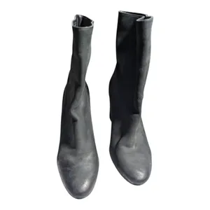 Lucky Brand Walwyn Black Leather Almond Toe Block Heel Mid Calf Boots Sz 8 thumbnail 3