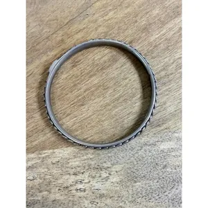 Vintage Liz Claiborne Silver Tone Braided Bangle Bracelet Signed LC thumbnail 7