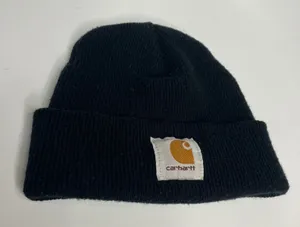 Carhartt black beanie stocking‎ hat one size fits all gender neutral trendy thumbnail 1