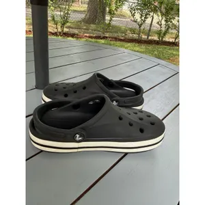 Crocs Bayaband Clogs Black White Men's 4 Women's 6 Comfort Slip On Shoes Sandals thumbnail 6