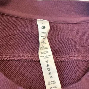 Lululemon Perfectly Oversized Crewneck Sweatshirt Plum Purple 100% Cotton Size 8 thumbnail 4