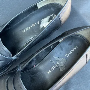 Marc Fisher leather heeled loafers thumbnail 8