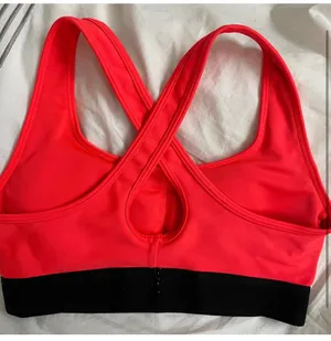 Under Armour Orange Sports Bra Neon thumbnail 2