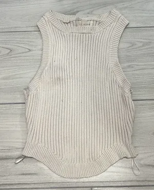 La hearts pacsun crème/white halter knit tank top Size small‎ thumbnail 1