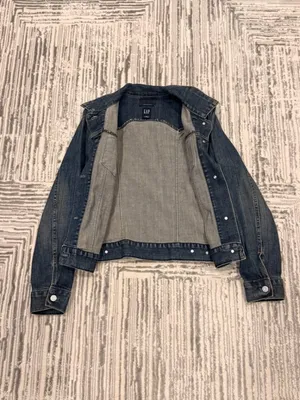Gap Jeans women's medium blue denim stretch jacket thumbnail 3