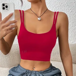 Red Cropped Tank Size M thumbnail 1