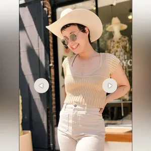 NEW Z SUPPLY prim sweater top in rattan medium thumbnail 5