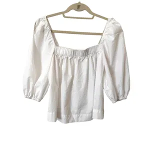 SWEEWË Puff Sleeve Blouse‎ in White Sz Medium thumbnail 2
