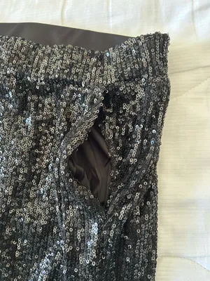 Sequin Pants Black Size XS thumbnail 5