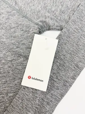 Lululemon Swiftly Tech Cropped Long-Sleeve Shirt 2.0 Slate Grey/White Top thumbnail 14