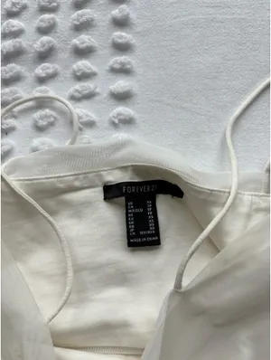 Mesh Forever 21 White Top  thumbnail 7