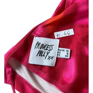 Princess Polly Pink Halter Scarf Crop Top Women's Size 8 | 41-66 thumbnail 3