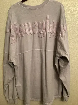 Disney Parks Disneyland Lavender Light Purple Sparkle Glitter Spirit Jersey XXL thumbnail 1
