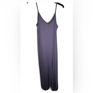 Ellie and Kate Jumpsuit Women Size Large Barrel Leg Full Length purple. thumbnail 2