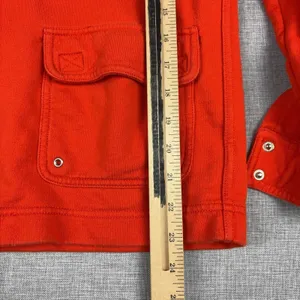 Lauren Ralph Lauren Jacket Womens Small Red Cotton Hooded Full Zip Pockets thumbnail 5