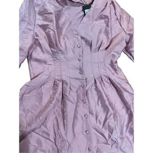 Nasty Gal Shimmer over‎ here mini shirt Pink dress sz 10 thumbnail 8