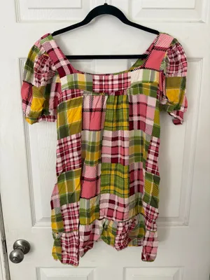 Forever 21 Plaid Babydoll Dress thumbnail 1