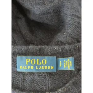 Polo Ralph‎ Lauren Navy Blue Cable Knit Wool Cashmere Sweater Womens Small Cozy thumbnail 6