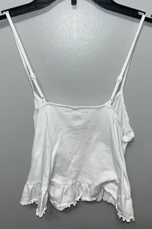 American Eagle Outfitters White Crop Top thumbnail 3