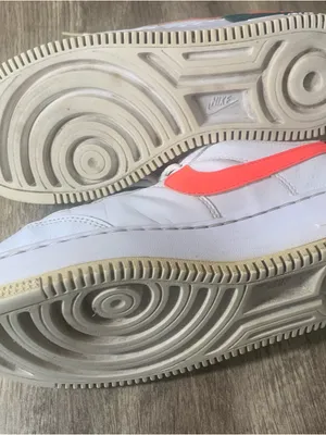 Nike Air Force 1 Shadow sneakers in the White Solar Red Color Ladies Sz 8.5 thumbnail 6