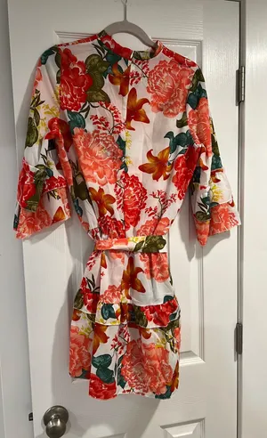 Floral Dress 3/4 Sleeve thumbnail 1