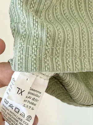 NWT Cupshe Mint Jersey Cami & Shorts Pajama Set - Size: Extra Large thumbnail 4