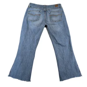 BKE Denim Trail Jeans Womens 30‎ Blue Cotton Bootcut Raw Hem USA Altered Cutoff thumbnail 2