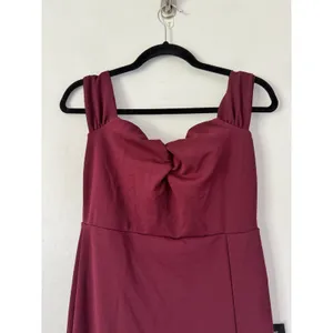 NWT Lulus Off The Shoulder Burgundy Maxi Dress Size Large thumbnail 3