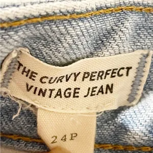 Madewell Size 24 Petite Curvy Perfect Vintage Jean Light Wash Denim‎ thumbnail 4