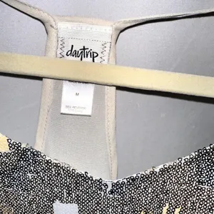 Daytrip Sequin Razor Back Shear Tank Top SIze Medium thumbnail 3
