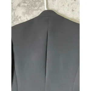 Theory Lanai Blazer Black Admiral Crepe Open Front Minimalist Workwear Size 2 thumbnail 4