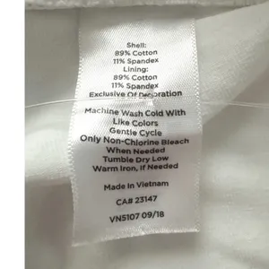 T by Talbots Womens White Athletic Skort Size XS Zip Pockets Cotton Spandex Mini thumbnail 5